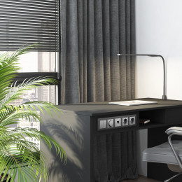 Рамка из поликарбоната на 5 постов Stark графит матовый