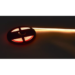 Светодиодная лента COB, 9.6W/m, 3000K, 650 Lm/m, DC24V, CRI>90, IP65, уп. 5 м Donel DN18396WWRA90IP65R