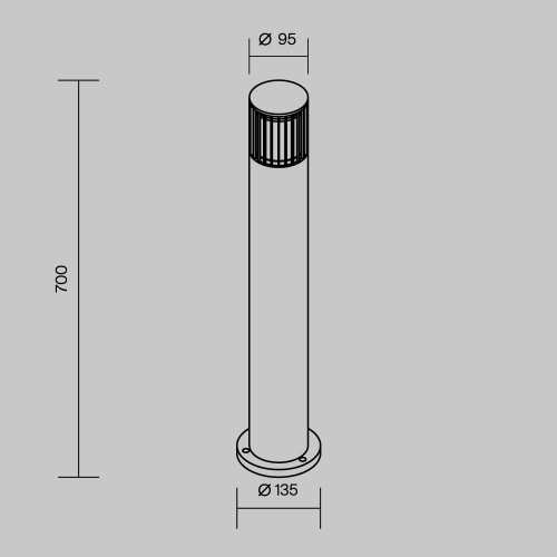 Купить Ландшафтный светильник Alura  35W IP54 Графит Maytoni O492FL-01GF в rum24.ru фото: 7