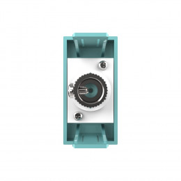 Розетка телевизионная Livolo, ТВ-розетка, цвет зеленый (механизм)