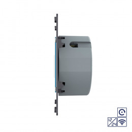 Двухклавишная сенсорная кнопка Livolo 12/24В с функцией радиоуправления (механизм) VL-C702CHR