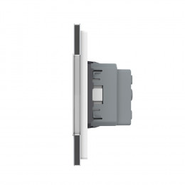 Розетка электрическая тройная 220В LIVOLO белая VL-C7C3EU-11