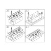 Купить Розетка горизонтальная выдвижная 2 Euro 16A, USB type A+C с блоком 18W RocketSocket, проводка, цвет золотой в rum24.ru фото: 8