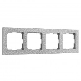 Рамка из поликарбоната на 4 поста Hammer серебряный