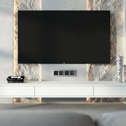 Рамка из поликарбоната на 4 поста Hammer серебряный