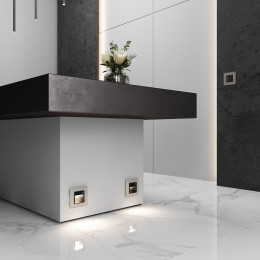 Рамка из стекла на 1 пост Senso дымчатый soft-touch