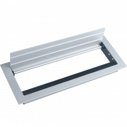 Кабельный громмет (лючок) в стол, 310*120мм, цвет: серебро DCGR310120S