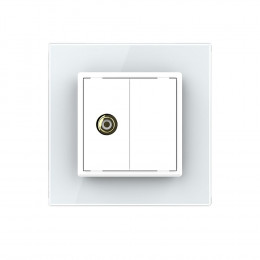 Розетка мультимедийная VIDEO RCA LIVOLO белая VL-C791VD-11