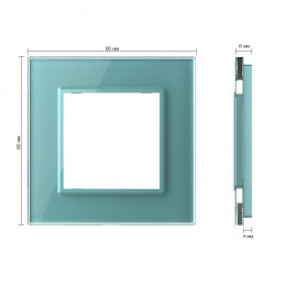 Рамка для розетки Зеленая