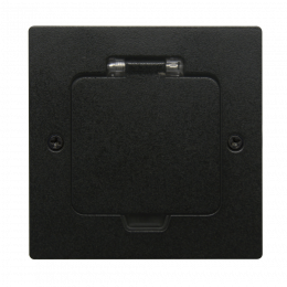 Лючок 2 мод. (1 мод. 45х45 мм.), антрацит, IP44 DFB2MRAN