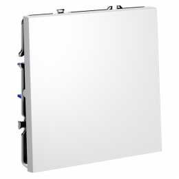 Выключатель встраиваемый VOLTUM S70 одноклавишный (белый матовый) VLS010102