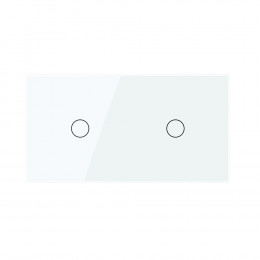 Сенсорный выключатель Livolo 2 клавиши (1+1), 2 поста Белый VL-C701-11/VL-C701-11