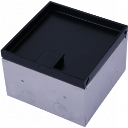 Лючок в пол 6 мод. (2 мод. 45х45 мм. + 2 мод. 22.5х45 мм.), металл антрацит DFB6SANLVL