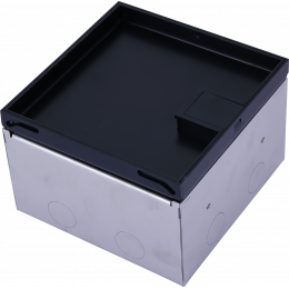 Лючок в пол 6 мод. (2 мод. 45х45 мм. + 2 мод. 22.5х45 мм.), металл антрацит DFB6SANLVL