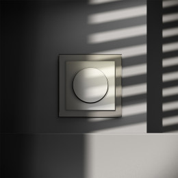 Светорегулятор встраиваемый VOLTUM S70 поворотно-нажимной 600 Вт, (шелк) VLS070304