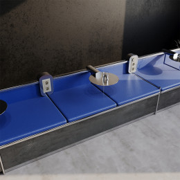 Рамка стеклянная VOLTUM S70 на 3 поста, (шелк, стекло) VLS110304