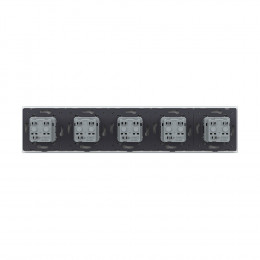 Розетка электрическая 16A Livolo, 5 постов, цвет жемчужный