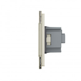 Розетка электрическая 16A Livolo, 5 постов, цвет жемчужный