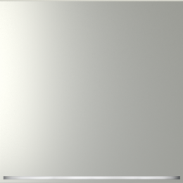 Выключатель встраиваемый VOLTUM S70 одноклавишный с подсветкой (сталь) VLS010205