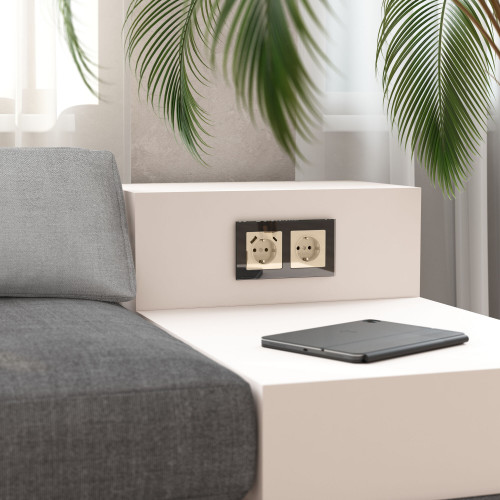 Купить Розетка с заземлением (айвори акрил) Werkel W1171043 в rum24.ru фото: 2