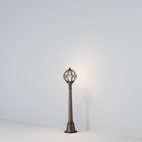 Купить Ландшафтный светильник Via  60W IP44 Золото Антик Maytoni O023FL-01G в rum24.ru