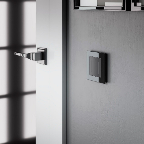 Купить Рамка из стекла на 1 пост Favorit черный в rum24.ru фото: 3