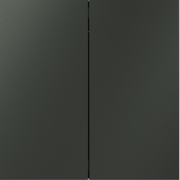 Выключатель с самовозвратом встраиваемый VOLTUM S70 двухклавишный (титан) VLS020606