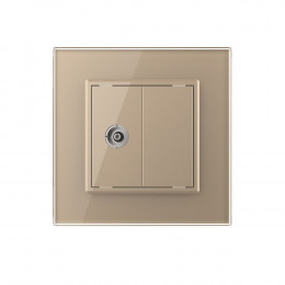 ТВ-розетка LIVOLO золотая VL-C791V-13