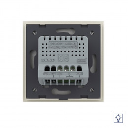 Одноклавишный сенсорный диммер Livolo, 1 пост, цвет жемчужный