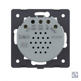 Выключатель LIVOLO Quadro 1 клавиша 12/24В Белый (механизм)