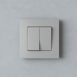 W0012917/ Рамка на 1 пост Slab (дымчатый софт)