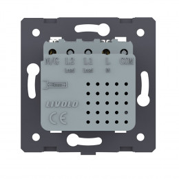 Розетка USB type C с блоком питания 45W Livolo, цвет черный (механизм) VL-FCUC-2BP