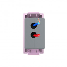 Розетка USB с блоком питания 2.1А 5В Livolo, цвет розовый (механизм)