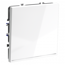 Выключатель встраиваемый VOLTUM S70 одноклавишный с подсветкой (белый глянцевый) VLS010201