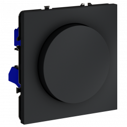 Светорегулятор встраиваемый VOLTUM S70 поворотно-нажимной 600 Вт, (графит) VLS070307