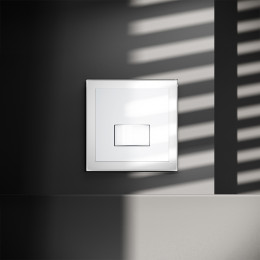 Датчик движения встраиваемый VOLTUM S70, (белый глянцевый) VLS070501