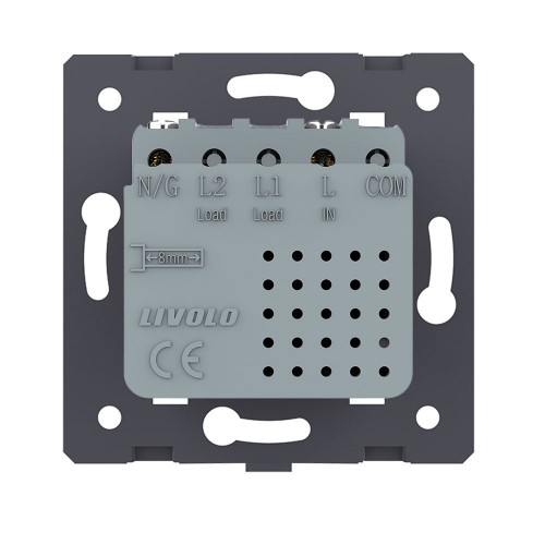 Купить Розетка USB type C+A с блоком питания 36W Livolo, цвет золотой (механизм) VL-FCUA18W.UC18W-2AP в rum24.ru фото: 4