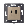 Купить Розетка USB type C+A с блоком питания 36W Livolo, цвет золотой (механизм) VL-FCUA18W.UC18W-2AP в rum24.ru фото: 2