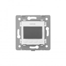 Терморегулятор Welrok PRO для рамки LIVOLO с электронным управлением, датчик воздуха, датчик пола 3 м, цвет белый (механизм)