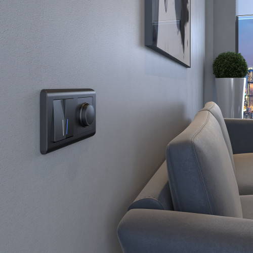 Купить Рамка из поликарбоната на 2 поста Stream графит в rum24.ru фото: 4