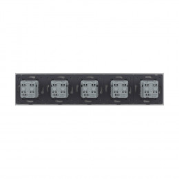 Розетка электрическая пять постов 220В LIVOLO серая VL-C7C5EU-15