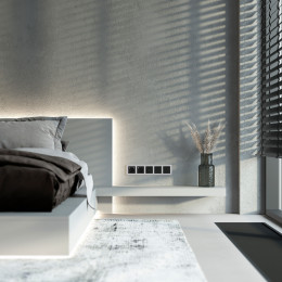 Рамка из поликарбоната на 5 постов Stark серебряный