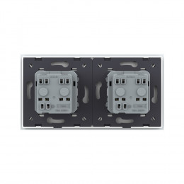 Розетка электрическая двойная 220В LIVOLO белая VL-C7C2EU-11