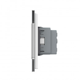 Розетка электрическая двойная 220В LIVOLO белая VL-C7C2EU-11