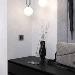 Рамка из акрила на 1 пост Acrylic графит