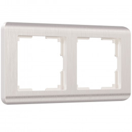 Рамка из поликарбоната на 2 поста Stream перламутровый