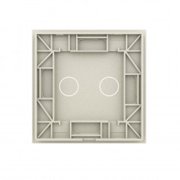 Панель для сенсорного выключателя Livolo, 2 клавиши, цвет жемчужный, стекло