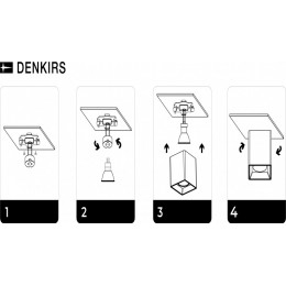 Накладной светильник Denkirs DK3030-BK