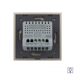 Одноклавишный сенсорный диммер Livolo, 1 пост, цвет шампань