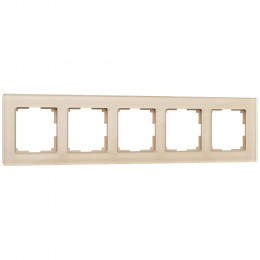 Рамка из стекла на 5 постов Favorit шампань